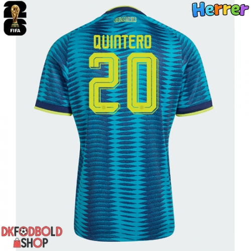 Colombia Juan Fernando Quintero #20 Udebanetrøje VM 2026 Kort ærmer